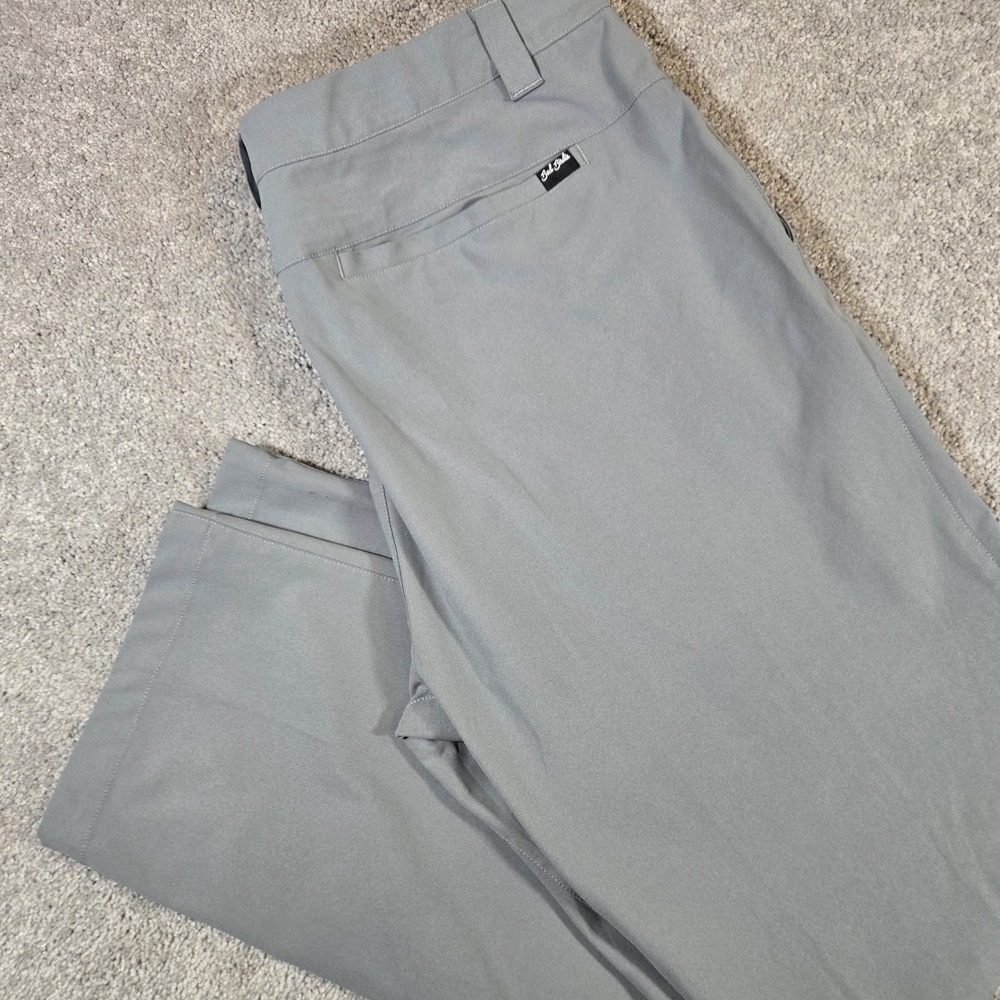 Bad Birdie Mens Grey Performance Golf Pants Size 38 Straight Leg Stretch